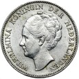 Holandia - Wilhelmina - 1 Gulden 1938 Utrecht - Srebro - STAN !