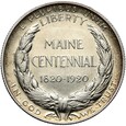 USA - 1/2 Dolara 1920 - MAINE CENTENNIAL - Srebro - STAN !