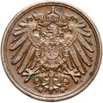 Niemcy - Cesarstwo - 1 Pfennig 1899 G - STAN !