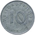 Niemcy - III Rzesza - 10 Reichspfennig 1943 G - RZADKA !