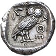 Grecja - Attyka - Ateny - Tetradrachma 454-404 pne - SÓWKA - Srebro