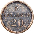 Niemcy - ŻETON - SANSSOUCI FLENSBURG 20 Pfennig - P. KETELSEN