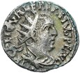 Walerian I Antoninian 256-257 APOLLINI CONSERVA Apollo - Rzym - Srebro
