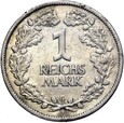 Niemcy - Weimar - 1 Marka 1925 G - Srebro - STAN ! - RZADSZA !