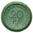 Waldenburg - Wałbrzych - 20 Pfennig 1921 KPM - ZIELONA CERAMIKA