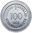 Norymberga - 100 Pfennig 1921 A - LUDWIGS EISENBAHN - 1. LOKOMOTYWA