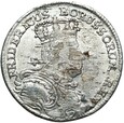 Śląsk Fryderyk II Wielki - 6 Groszy Szóstak 1757 B Wrocław Srebro