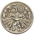 Czechosłowacja - 50 Halerzy 1927 - RZADKA ! - STAN !