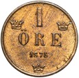Szwecja - Oskar II - 1 Ore 1875 - STAN !