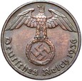 Niemcy - III Rzesza - 1 Reichspfennig 1936 G - RZADKA !