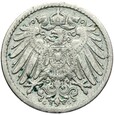 Niemcy - Cesarstwo - 5 Pfennig 1891 G - STAN ! - RZADSZA !