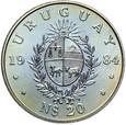 Urugwaj - 20 Pesos 1984 - RYBA - FAO - Stan MENNICZY - UNC !