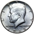 USA - 1/2 Dolara 1968 D - KENNEDY - Srebro - Stan MENNICZY !
