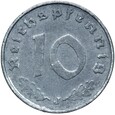 Niemcy - III Rzesza - 10 Reichspfennig 1943 J - cynk - RZADKA !