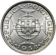 Timor - 6 Escudo 1958 - SREBRO - MENNICZA !