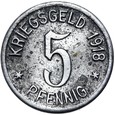 Neidenburg - Nidzica - NOTGELD - 5 Pfennig 1918 - ŻELAZO