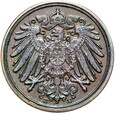 Niemcy - Cesarstwo - 1 Pfennig 1890 E - STAN !