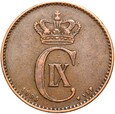 Dania - Chrystian IX - 2 Ore 1899 ♥ VBP - DELFIN - Kopenhaga STAN !