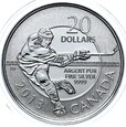 Kanada - 20 Dolarów 2013 - Hokej na lodzie - Srebro 999 - Stan UNC