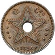 Kongo Belgijskie - Leopold II - 2 Centymy 1888 - STAN !