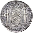 Boliwia - Hiszpańska kolonia Ferdynand VII 8 Reali 1821 PTS PJ Srebro