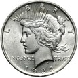 USA - 1 Dolar 1922 - PEACE - Srebro - STAN !