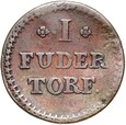 Salzwerk Salzthalum - 1 FUDER TORF - ŻETON NA TORF 1815-1850 STAN !