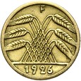 Niemcy - Weimar - 5 Reichspfennig 1926 F - RZADSZA !