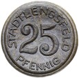 Niemcy - Lengsfeld - 25 Pfennig 1921 - CIEMNA CERAMIKA