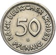 Niemcy - RFN - 50 Pfennig 1950 G - BANK DEUTSCHER LANDER - RZADKOŚĆ