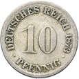 Niemcy - Cesarstwo - 10 Pfennig 1873 F - RZADKA !