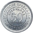 Münsterberg Ziębice 50 Pfennig 1921 WERTSACHEN Stan MENNICZY UNC