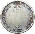 Indie Brytyjskie - Jerzy IV - 1/4 Dolara 1822 - Srebro - STAN !
