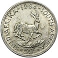 RPA - 50 Centów 1964 - ANTYLOPA - Srebro - STAN !