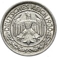 Niemcy - Weimar - 50 Reichspfennig 1930 E - Nikiel - STAN !