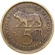 Kongo Belgijskie - Leopold III - 5 Franków 1937 - LEW