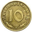 Niemcy - III Rzesza - 10 Reichspfennig 1936 A - RZADKA !