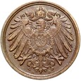 Niemcy - Cesarstwo - 1 Pfennig 1890 D - STAN !