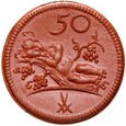 Munsterberg - Ziębice - 50 Pfennig BD (1921) - BRĄZOWA CERAMIKA