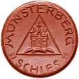 Munsterberg - Ziębice - 50 Pfennig BD (1921) - BRĄZOWA CERAMIKA