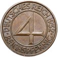 Niemcy - Weimar - 4 Reichspfennig 1932 E