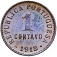 Portugalia - 1 Centavo 1918 - STAN !