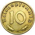 Niemcy - III Rzesza - 10 Reichspfennig 1936 A - RZADKA !