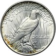 USA - 1 Dolar 1922 D - PEACE - Srebro - Stan MENNICZY - UNC