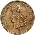 Chile - REPUBLIKA - 2 1/2 Centavo 1887