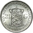 Holandia - Wilhelmina - 2 1/2 Guldena 1939 - Srebro - STAN !