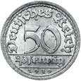 Niemcy - Weimar - 50 Pfennig 1919 F - RZADSZA ! - STAN !