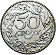 GENERALNA GUBERNIA - 50 Groszy 1938 - ŻELAZO NIKLOWANE - ZE ZNAKIEM