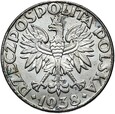 GENERALNA GUBERNIA - 50 Groszy 1938 - ŻELAZO NIKLOWANE - ZE ZNAKIEM