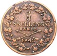 Szwecja - Karol XIV Jan - 2/3 Skilling 1842 - Sztokholm - STAN !